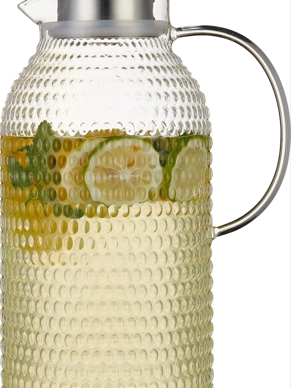 Karafu Borosilicate Glass Pitcher with Filter Lid 100 oz